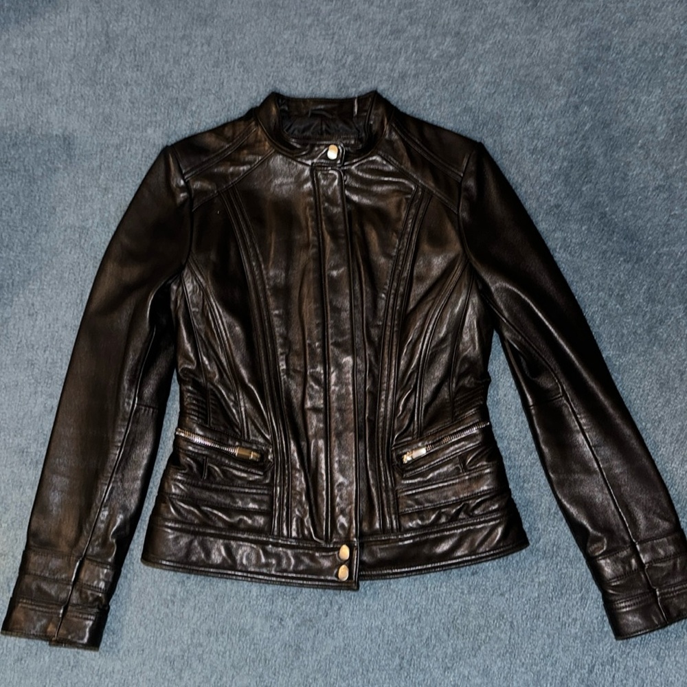 Wilsons Leather Jacket S Black Moto